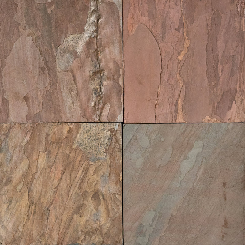 Burnt Sienna 12" x 24" Slate Stone Look Wall & Floor Tile