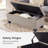 Rectangle Upholstered Storage Bench Ottoman&Stool-1894803973