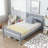 Twin Rubber Wood Bed with Headboard and Footboard