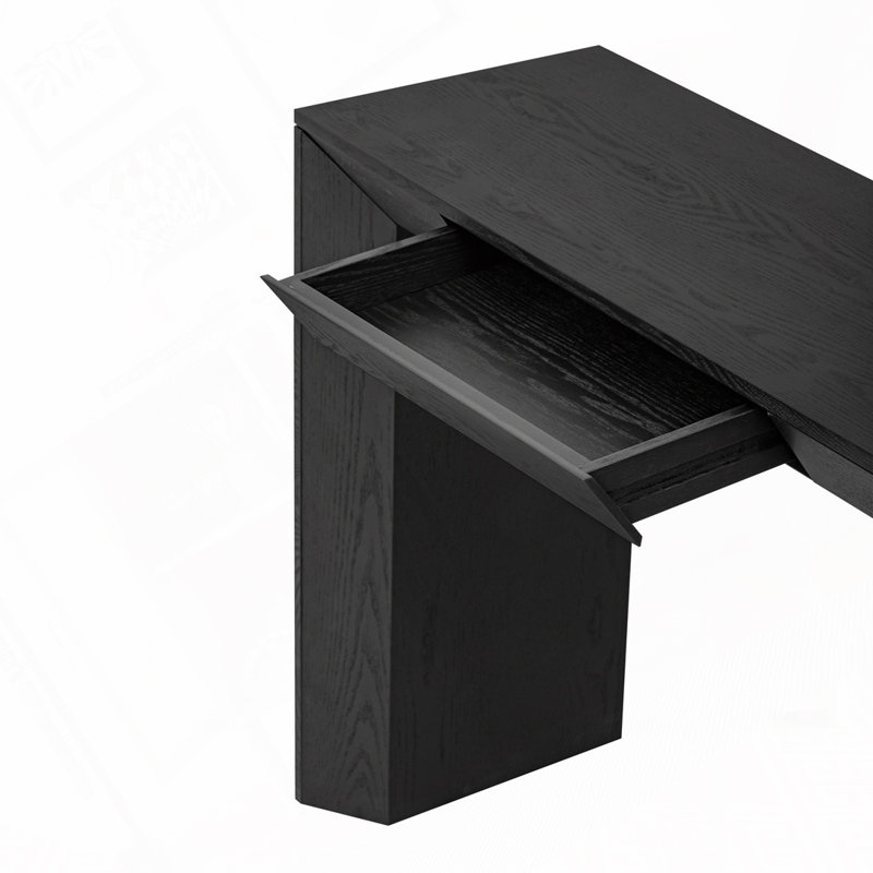 Console avec 2 tiroirs Farmhouse, Noir