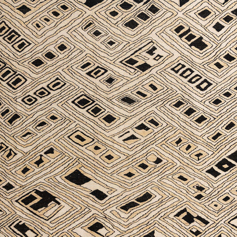 Abstract Indoor Rug, Square 4'