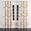 Rideaux abstraits - rideaux à œillets Terra Modern - orange et blanc - 1 panneau-1727685859-1727685861