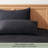TOSMO 100% Linen Pillowcase Set of 2, Stone Washed Pillowcases Envelope Closure, Soft and Durable Pillow Cases-111340236-111340237