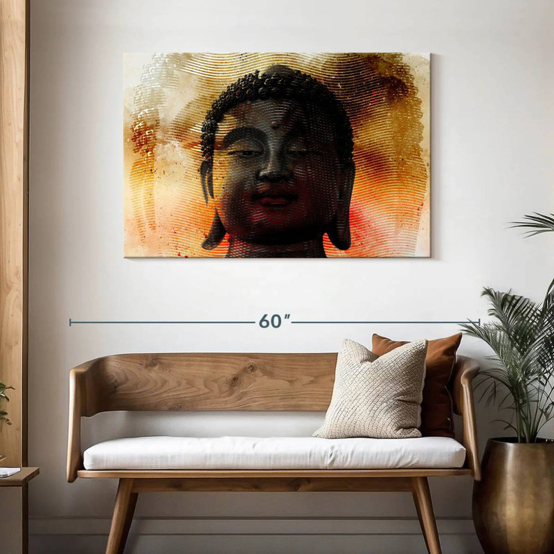 Leisha Vibes Buddha, 30" H x 45" W