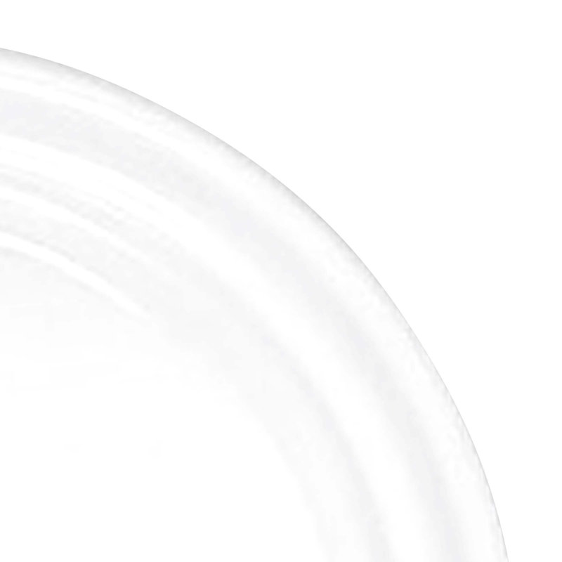 Desserte pour condiment en mélamine à côtes, Blanc, H 1 po x l 2,13 po x P 2,13 po
