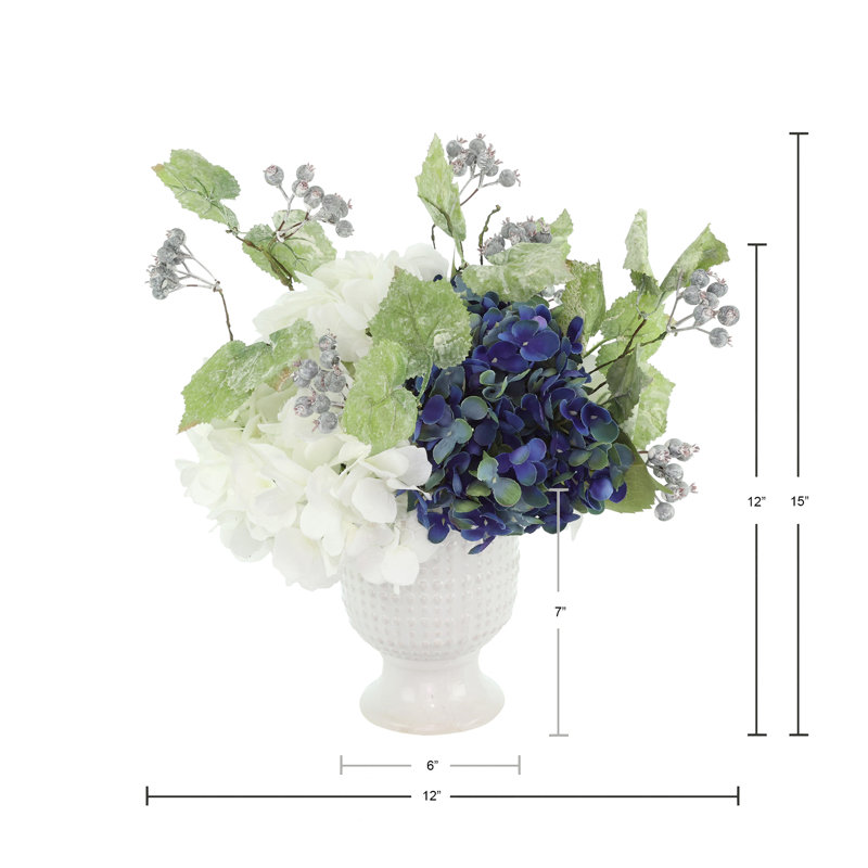 Hydrangea and Berry Arrangement