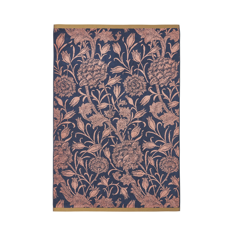 100% Cotton, Bath Sheet, Copper Floral