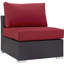 Ensemble de mobilier d'extérieur en rotin 5 pièces Modway Convene-687209954