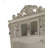 Bone White Finish Computer Desk & Hutch