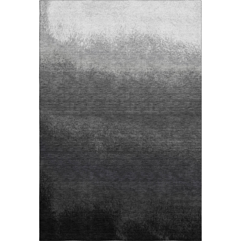 Premium Machine Washable Ariel Ombre Rug, Rectangle 10' x 14'