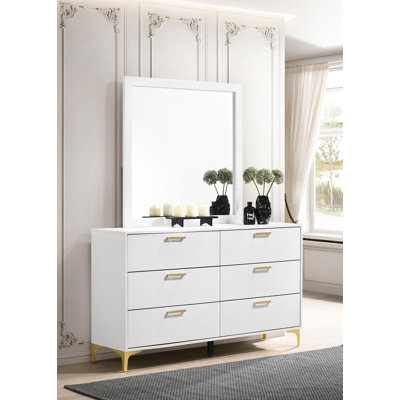 Kendall 6-drawer Dresser with Mirror