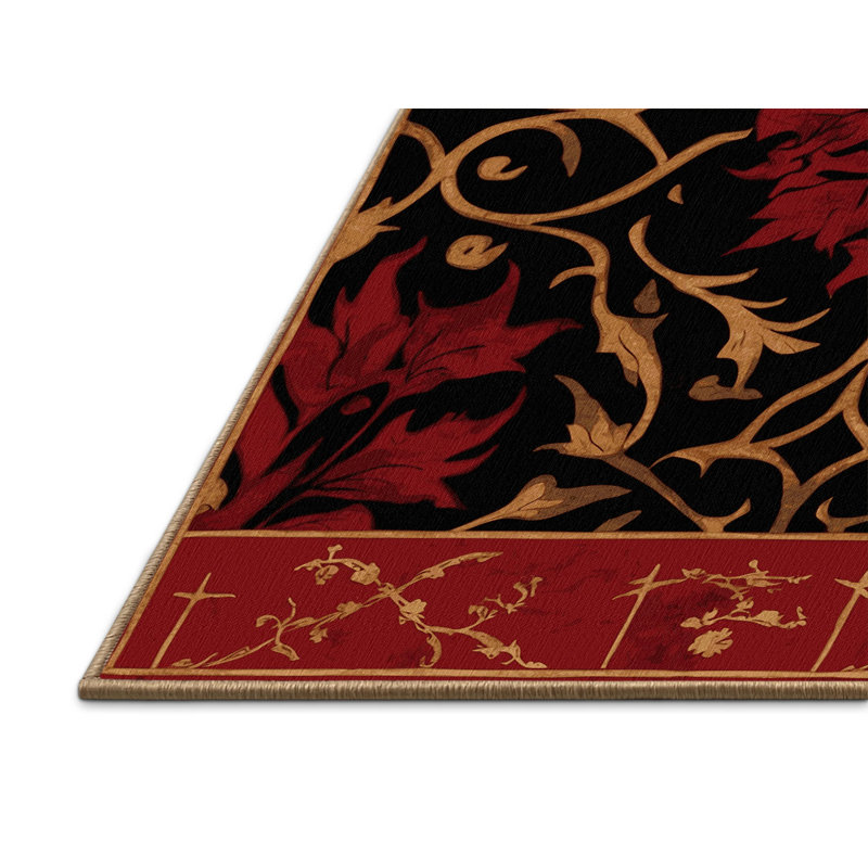 Tapis à motif aurore, Rond 5 pi