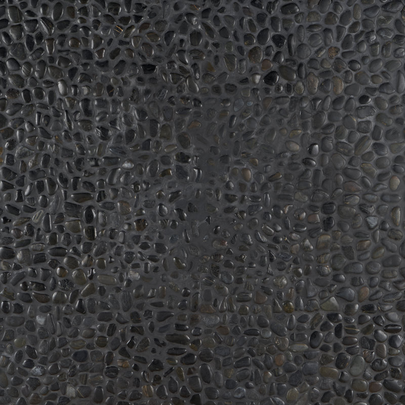Picturesque 12" x 12" Natural Pebble Cobblestone Wall & Floor Tile