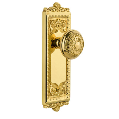 Grandeur Windsor Plate Privacy with Windsor Door Knob