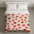 Motif floral rouge