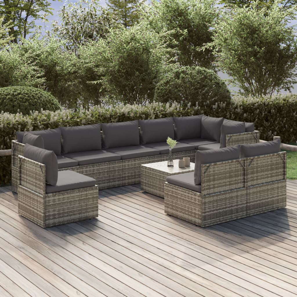 Latitude Run® 10 - Person Outdoor Seating Group with Cushions | Wayfair