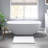24X60" Reversible 3000 Gsm 100% Cotton White Bath Rug - Dense Plushness, Easy Care, , Medium Pile 0.5 Heavyweight, Soft Feel, Long Lasting,-668238265-668238413