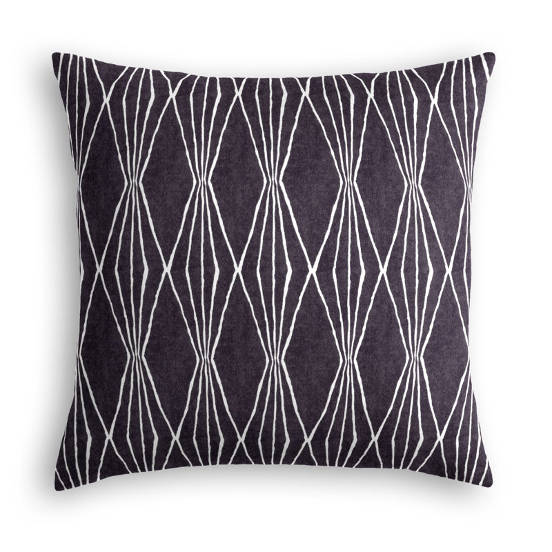 Hand-Cut Shapes Square Cotton Pillow Cover & Insert, Aqua, 18" x 18"