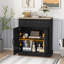 Buffet de cuisine avec armoire de rangement, buffet moderne, bar à café avec 2 tiroirs et 2 portes-361458621