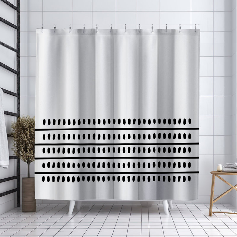 Rideau de douche Coco, Noir