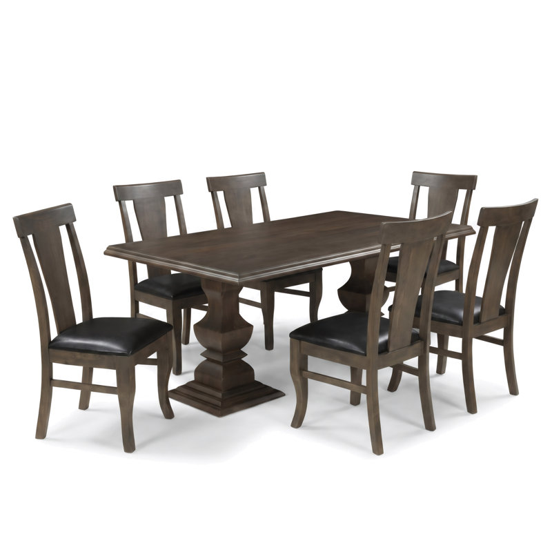 Table de salle à manger Josiane, 75"L x 42"W, Dark Walnut