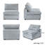 Large fauteuil simple en velours côtelé de canapé modulaire-920106156