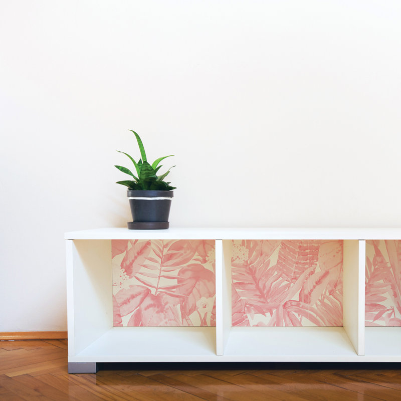 Waloo 16.5' L x 20.5" W Peel and Stick Wallpaper Roll, Pink Lemonade
