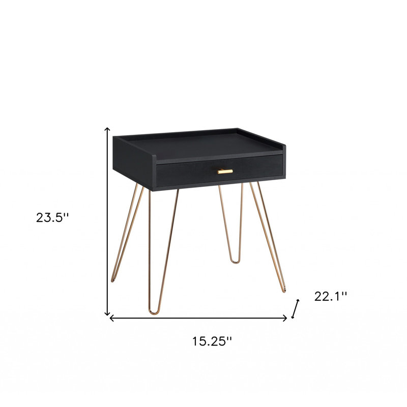 Table de bout avec rangement Ivylynn Jannie