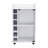 Bar Cart Baltimore, Six Wine Cubbies, Glass Door, Four Caster, Two Shelves-1582067478