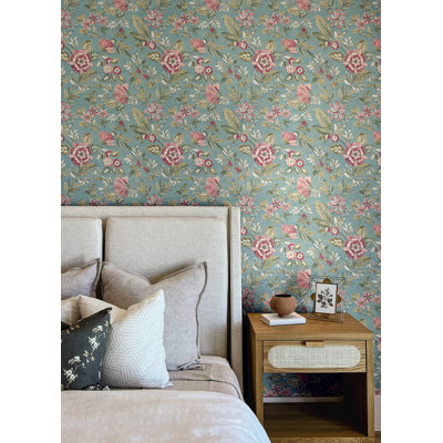 Begonia Sea Floral Trail Wallpaper