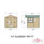 Alderney 7 Ft. W x 7 Ft. D Shiplap Apex Wooden Shed-91914862-91914859