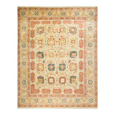 One-of-a-Kind 8' 3" X 10' 5" New Age Wool Area Rug in Ivory