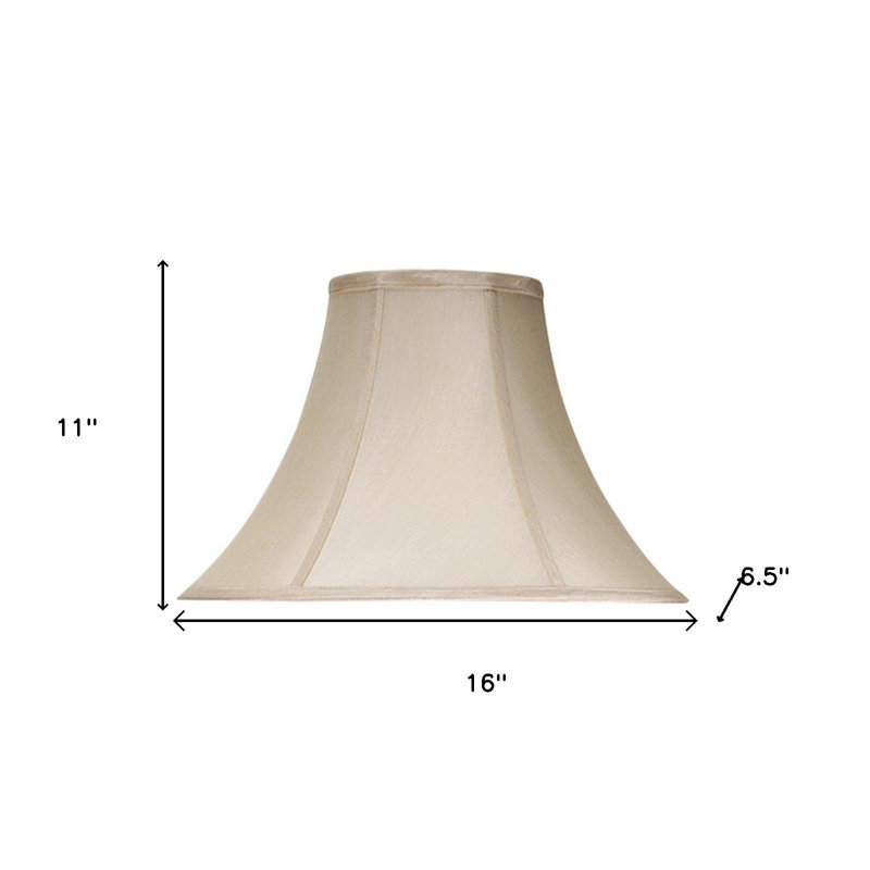 Pearl Silk Piped Bell Lamp Shade
