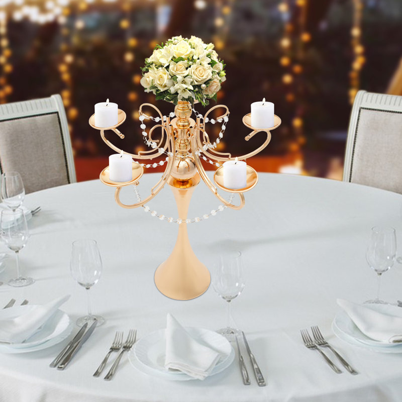 Wedding Flower And Candlestick Holder