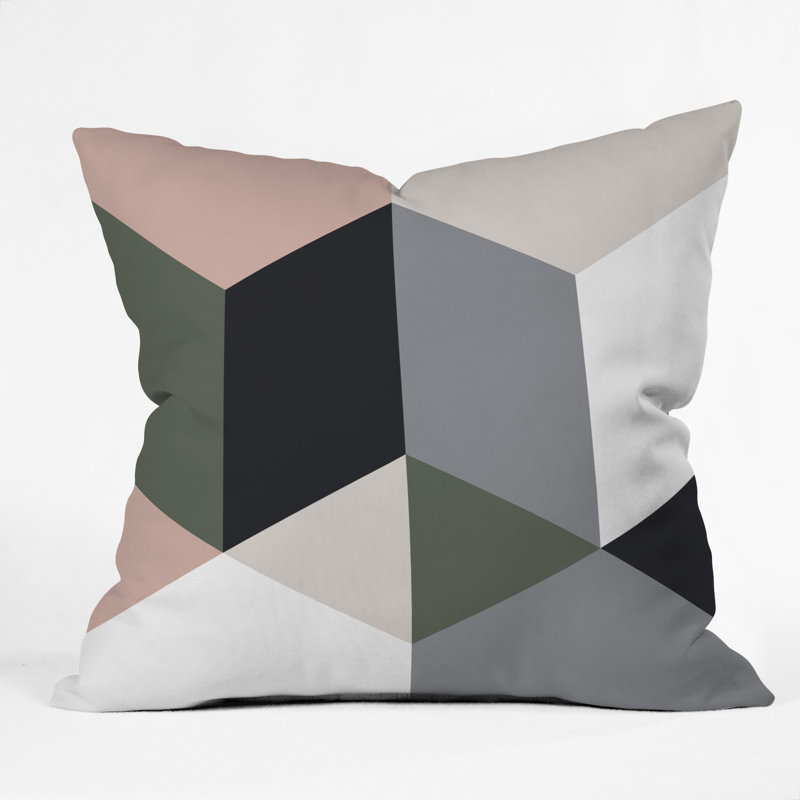 Coussin décoratif intérieur/extérieur fimbis ruby quatro, 16 po x 1 po