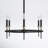 Lennon 6 - Light Dimmable Wagon Wheel Chandelier