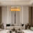 Friedhardt 35.4" 12-Light Dimmable Drum Chandelier with Glass Shade-1662144702