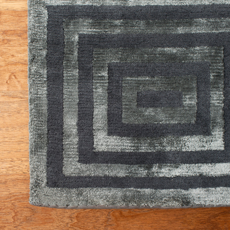 Ralph Lauren Alistair Tiles Wool, Viscose Geometric Rug, Rectangle 6' x 9'