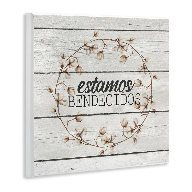 «Cotton Welcome Wreath», art mural espagnol par Kim Allen