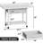 Maycin 22'' Wide Printer Stand with Storage Drawer and Wheels-1568906305