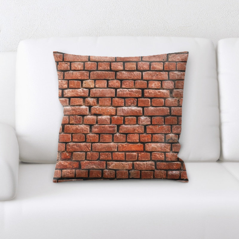 Bricks Throw Pillow