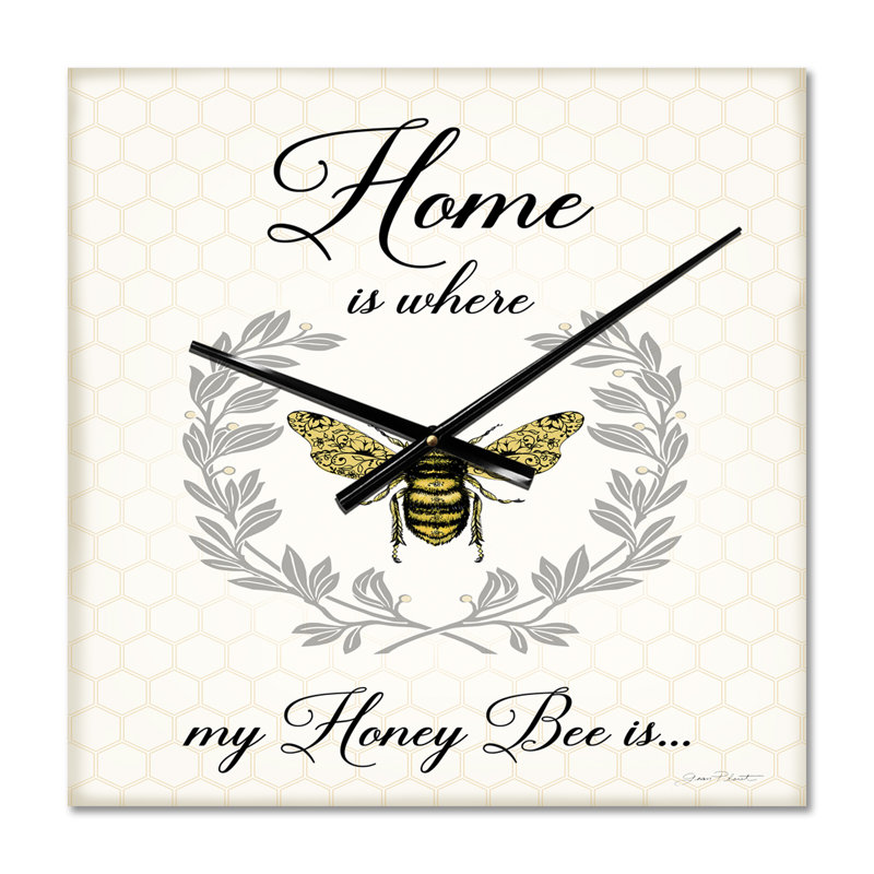 Honey Bee a - Horloge murale surdimensionnée, Petit