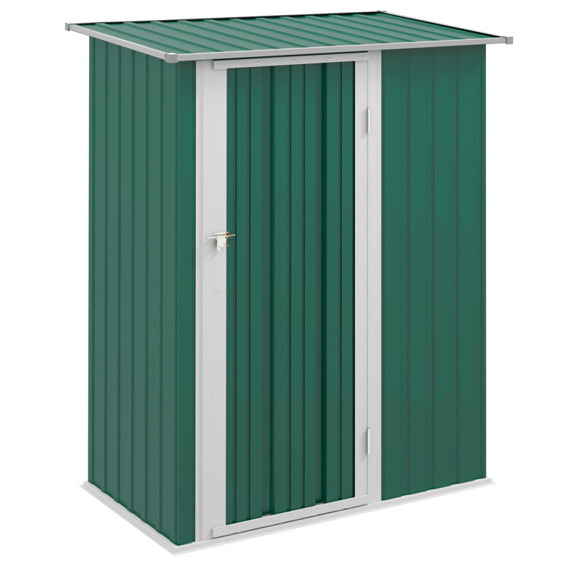 4.7ft. W x 2.8ft. D Flat Garden Shed, Green