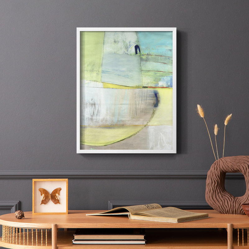 Reproduction encadrée entrante - bois massif, Blanc, H 28 po x l 22 po