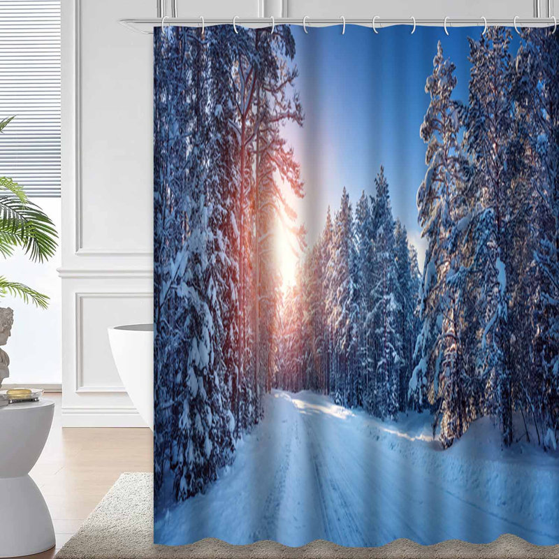 Rideau de douche Winter Road, L 72 po x l 78 po