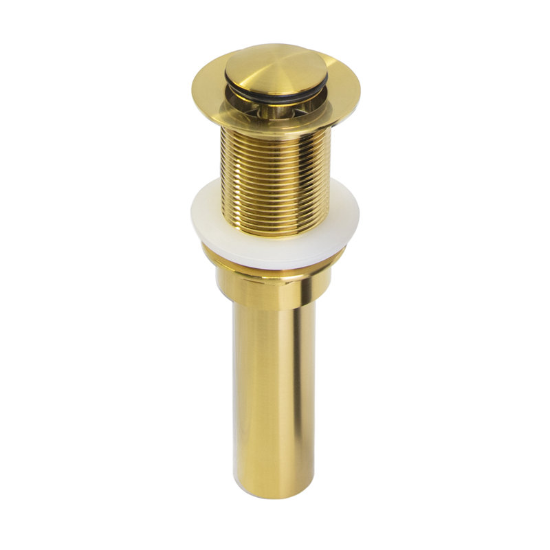 Pop-Up Bathroom Sink Drain, Brushed Gold