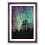 Northern Lights over the Forest - Picture Frame Graphic Art Print-56925520-56925521