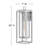 Republic Seeded Glass Outdoor Wall Mount Lantern-115094842-115094845