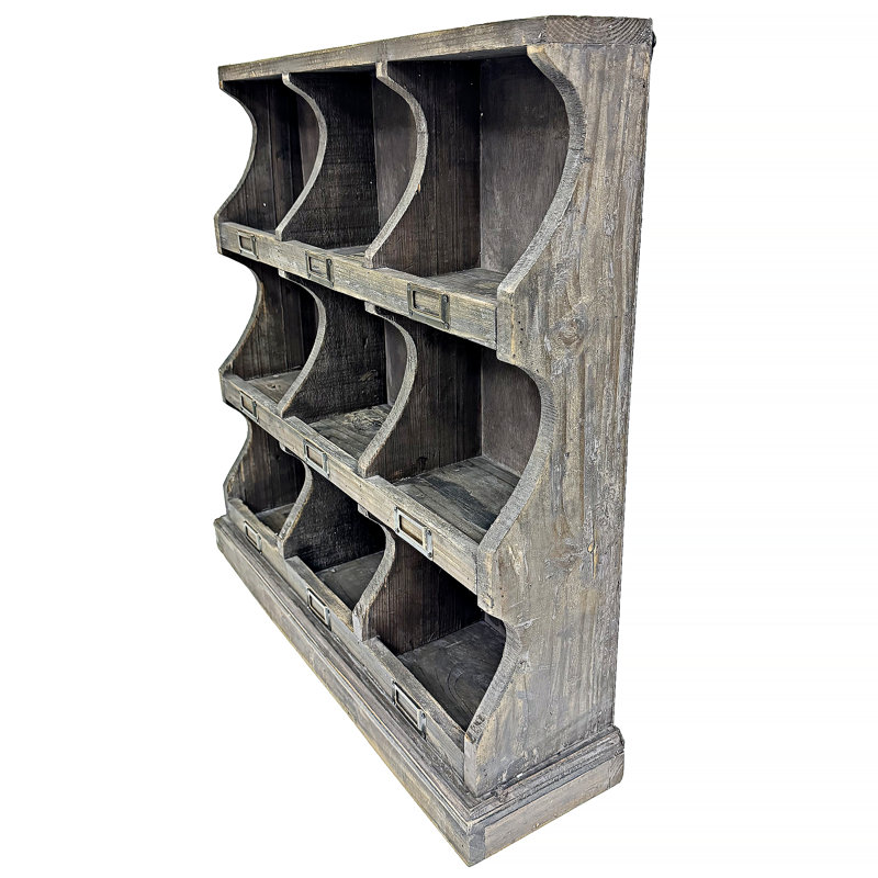 Étagère cubique en bois 9 pièces Tashonda