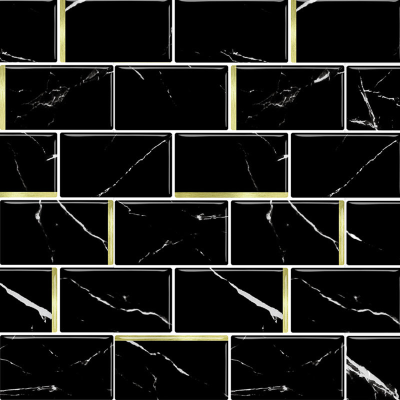 Non-Wall Damaging Tile Decal, Black